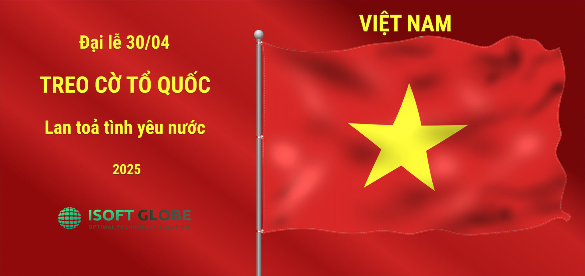 Thông báo lịch nghỉ Lễ 30/4, 01/5 năm 2025